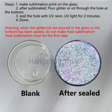 25 Pack China Warehouse 12oz 15oz 20oz Sublimation Blanks Pre Drilled Snow Globe Double Wall Glass Can With Bamboo Lid And Plastic Straw
