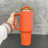 20 Pack USA Warehouse 40oz Pumpkin Spice Autumn Color Copper Plated Tumbler for Laser Engrvaing