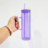 25 Pack USA Warehouse 20oz jelly glass mugs with handle for sublimation and uv dtf wraps