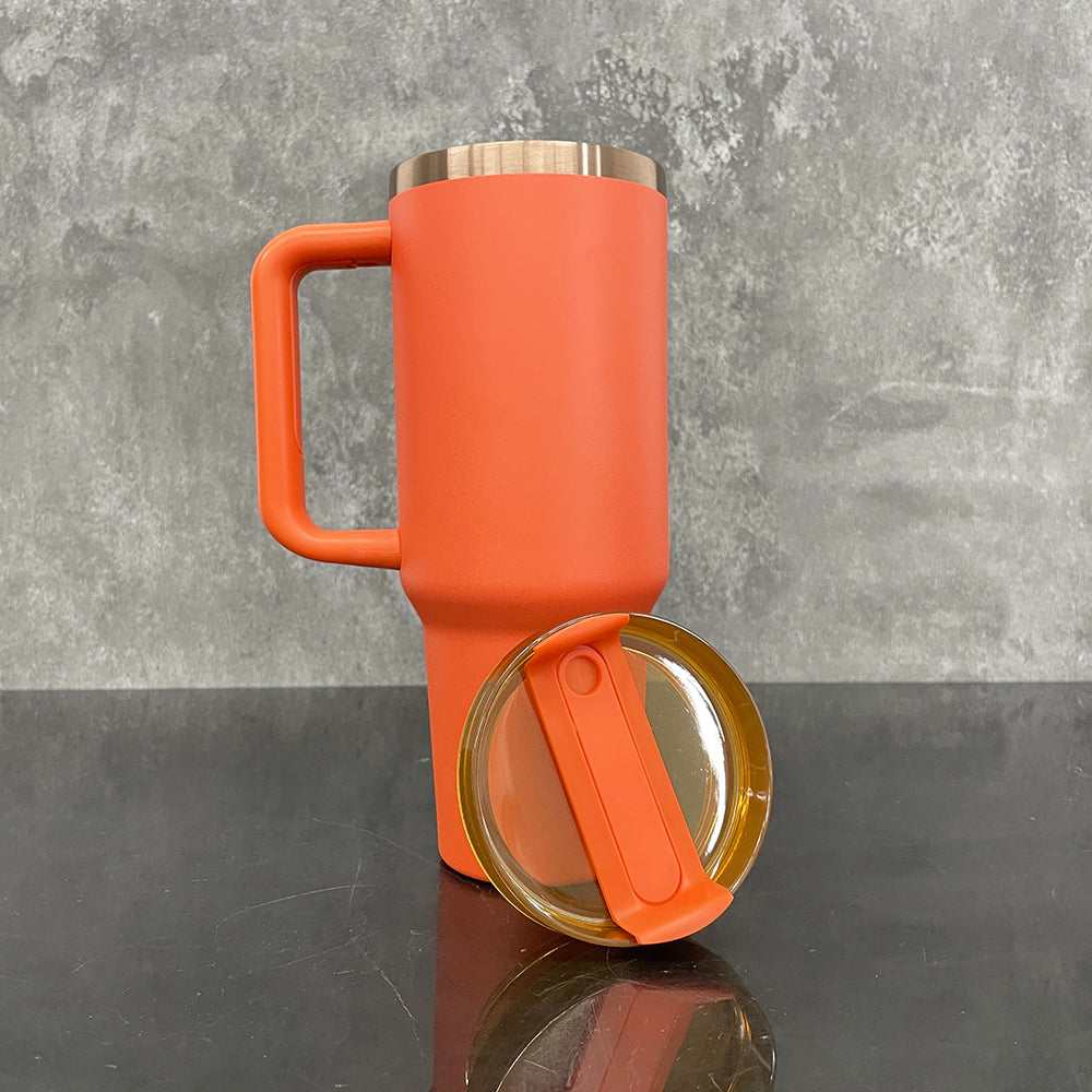 20 Pack USA Warehouse 40oz Pumpkin Spice Autumn Color Copper Plated Tumbler for Laser Engrvaing
