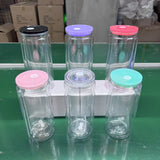 25 Pack USA Warehouse Double-layer plastic snow globe with 16oz inside 20oz-USDM