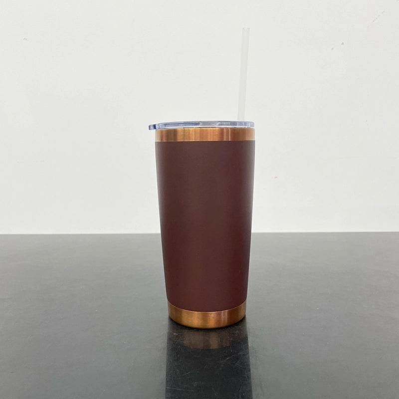 25 Pack China Warehouse Bright Colors 20oz Copper Powder Coat Coffee Yeti Stainless Steel Tumbler with Magnetic Lid for Laser Engraving