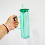 25 Pack USA Warehouse 20oz jelly glass mugs with handle for sublimation and uv dtf wraps