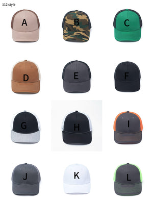 Unisex 112 Trucker Adjustable Snapback Baseball Cap Split One Size Fits Most-CNDM