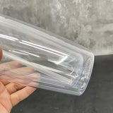 25 Pack USA Warehouse 25oz Clear Snow Globe Plastic Cups Double Wall Acrylic Can for Glitter (No Pre-drilled and without plug)