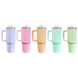 25 Pack China Warehouse 40oz Matte & Glossy H2.0 sublimation Stanley dupes travel tumblers _CNDM