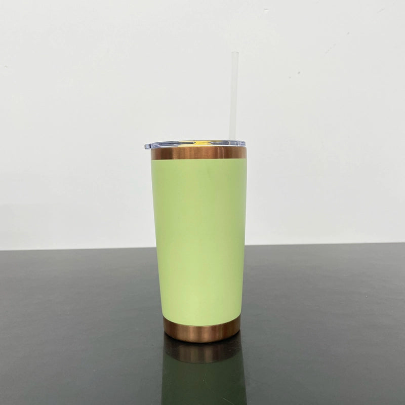25 Pack China Warehouse Bright Colors 20oz Copper Powder Coat Coffee Yeti Stainless Steel Tumbler with Magnetic Lid for Laser Engraving
