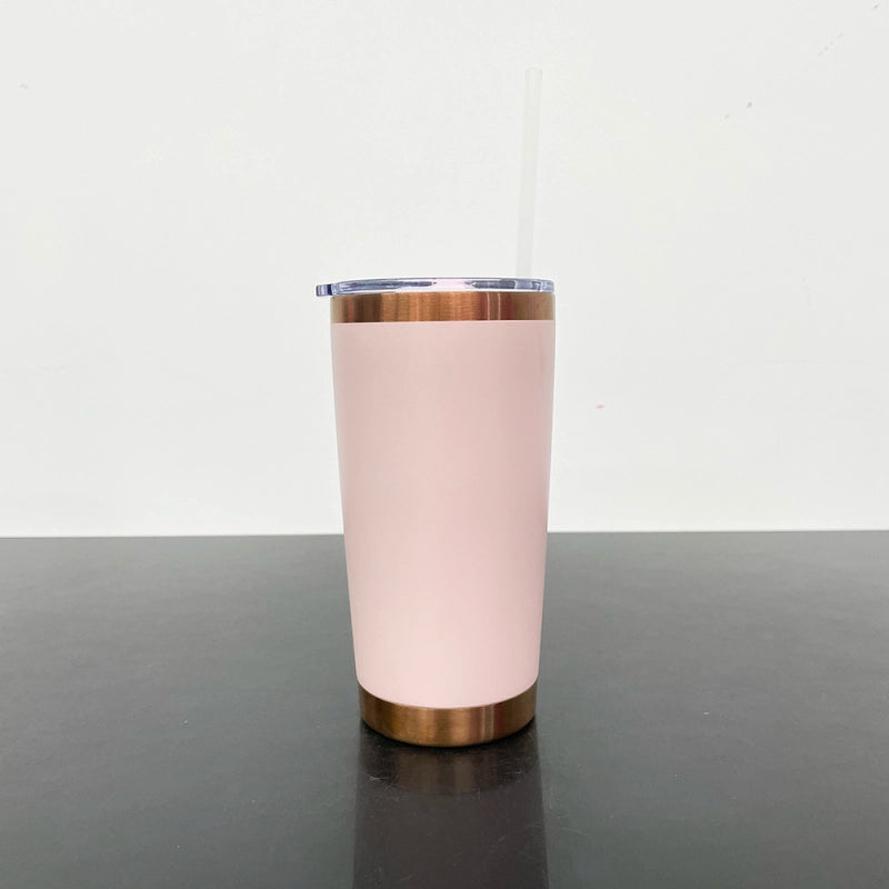 25 Pack China Warehouse Bright Colors 20oz Copper Powder Coat Coffee Yeti Stainless Steel Tumbler with Magnetic Lid for Laser Engraving