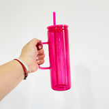 25 Pack USA Warehouse 20oz jelly glass mugs with handle for sublimation and uv dtf wraps