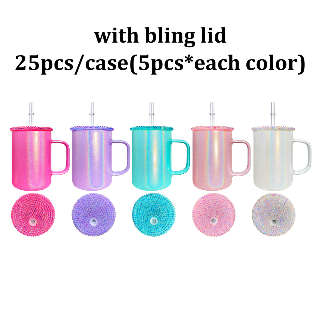 Multiple options available 17oz blank sublimation glass mugs for DIY-USCC