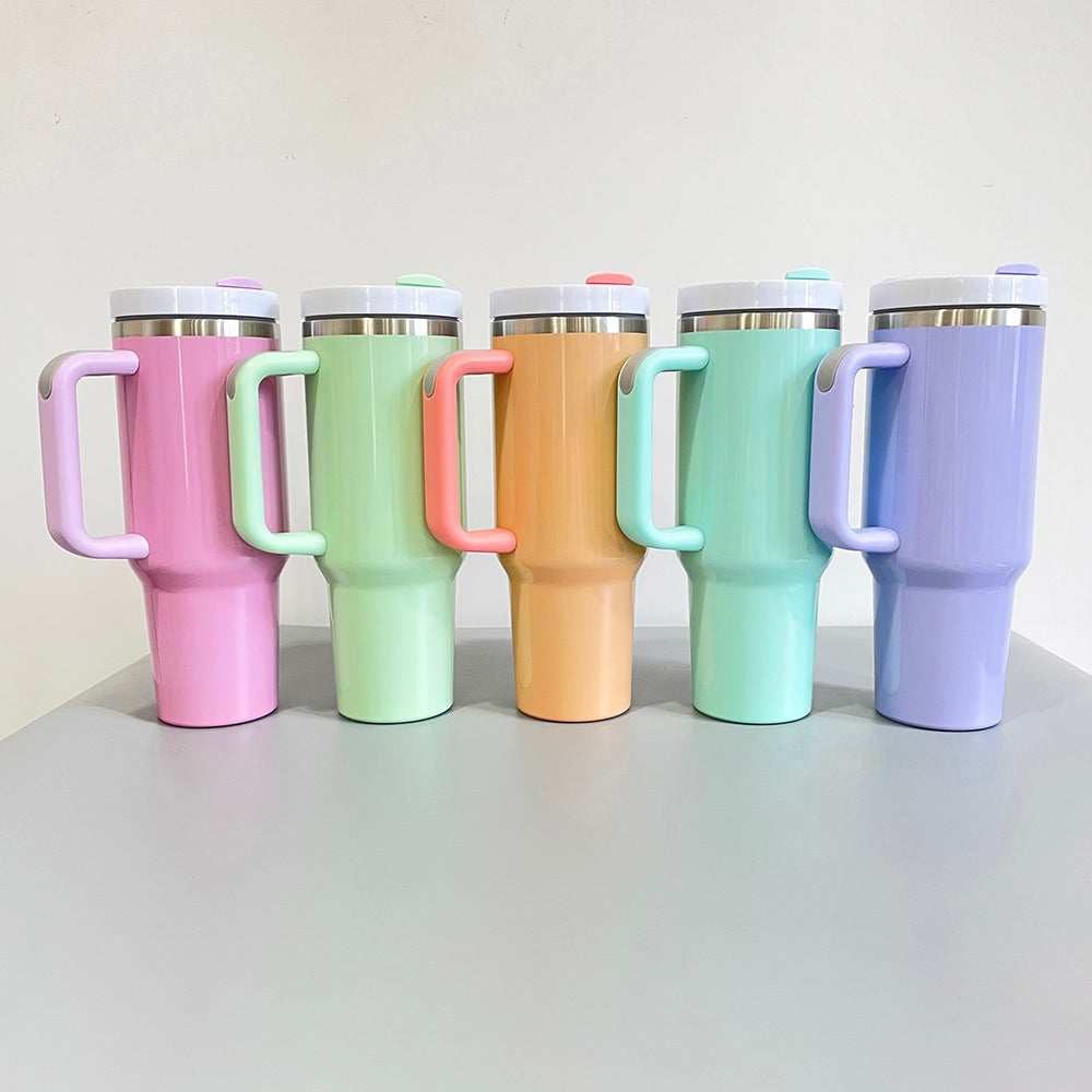25 Pack China Warehouse 40oz Matte & Glossy H2.0 sublimation Stanley dupes travel tumblers _CNDM