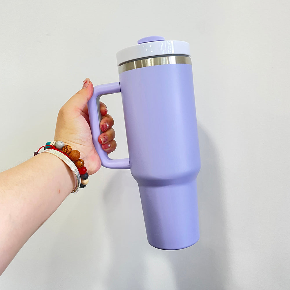 25 Pack China Warehouse 40oz Matte & Glossy H2.0 sublimation Stanley dupes travel tumblers _CNDM