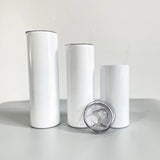 25 Pack 50Pack China Warehouse 15oz 20oz 30oz Arc Edge Sublimation Blanks Tumbler With PP Straw Slide Lid