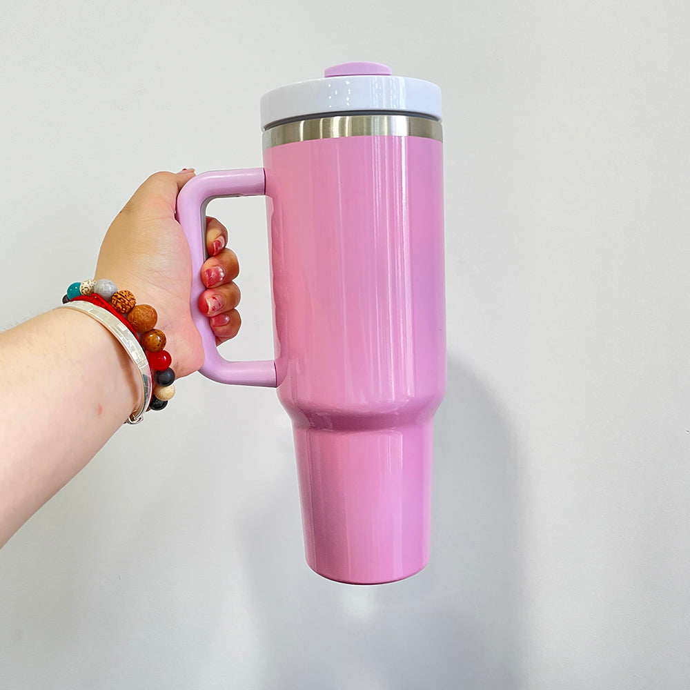 25 Pack China Warehouse 40oz Matte & Glossy H2.0 sublimation Stanley dupes travel tumblers _CNDM