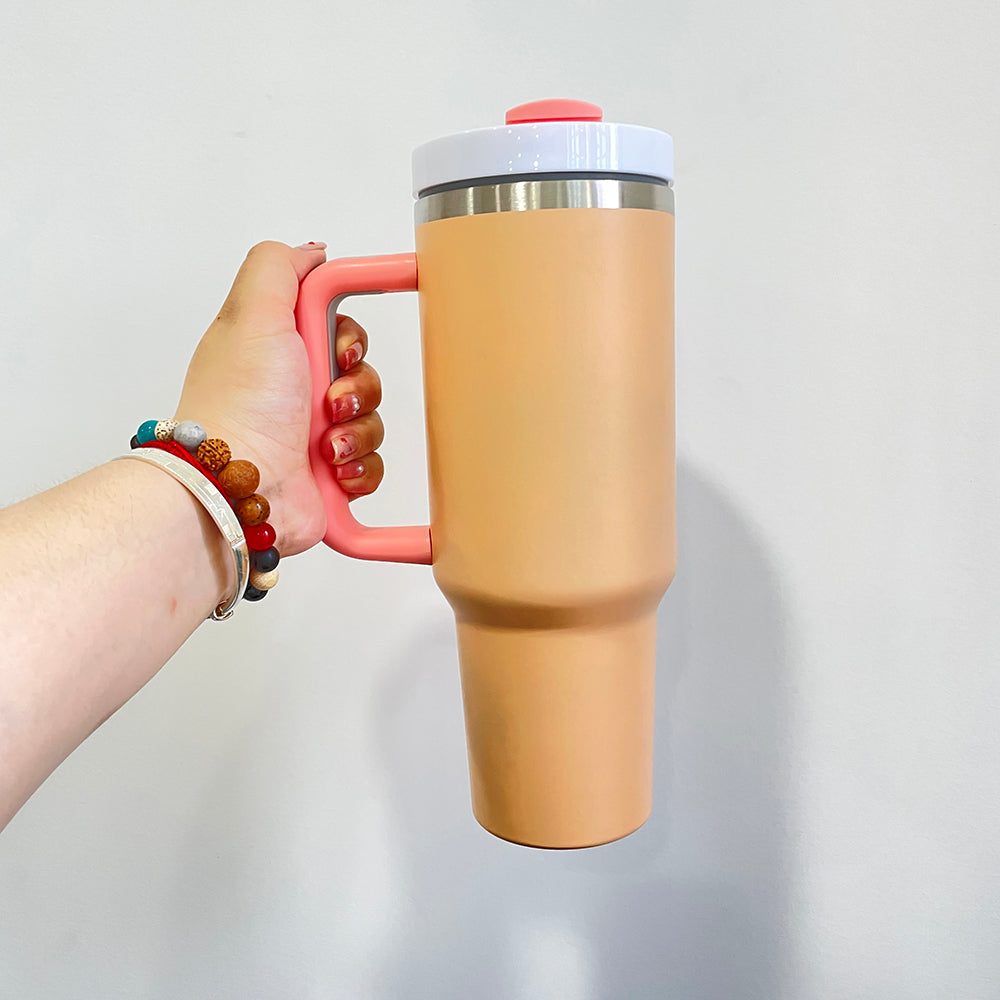 25 Pack China Warehouse 40oz Matte & Glossy H2.0 sublimation Stanley dupes travel tumblers _CNDM