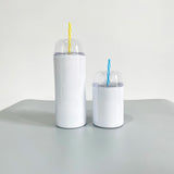 25 Pack China Warehouse 10oz/20oz/22oz Blank Sublimation tumbler with Designable Demo Lids and Slide lids