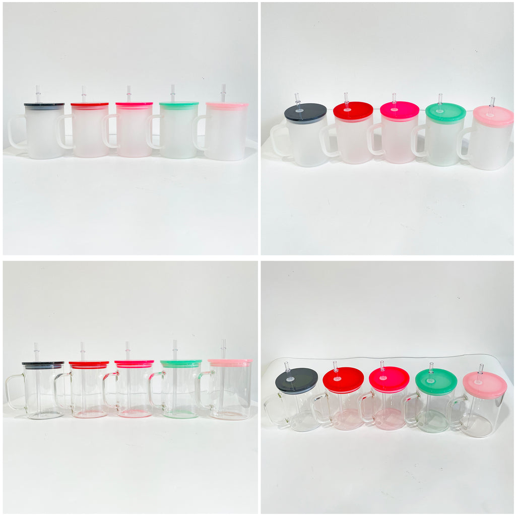 Multiple options available 17oz blank sublimation glass mugs for DIY-USCC