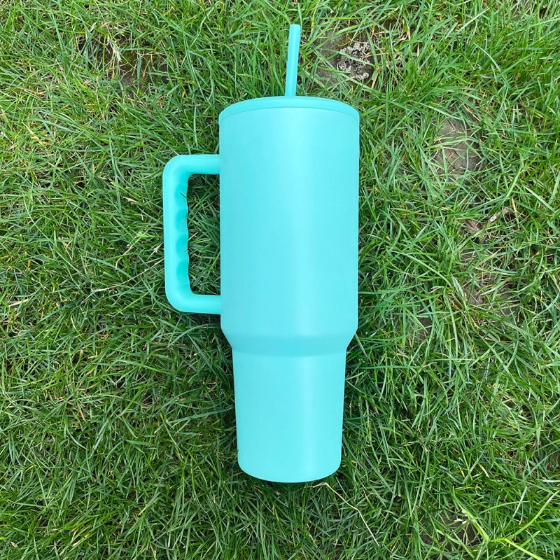 25 Pack USA Warehouse Blank Sublimation H3.0 40oz Travel Mugs With Handle And Straw-USDM
