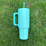 25 Pack USA Warehouse Blank Sublimation H3.0 40oz Travel Mugs With Handle And Straw-USDM