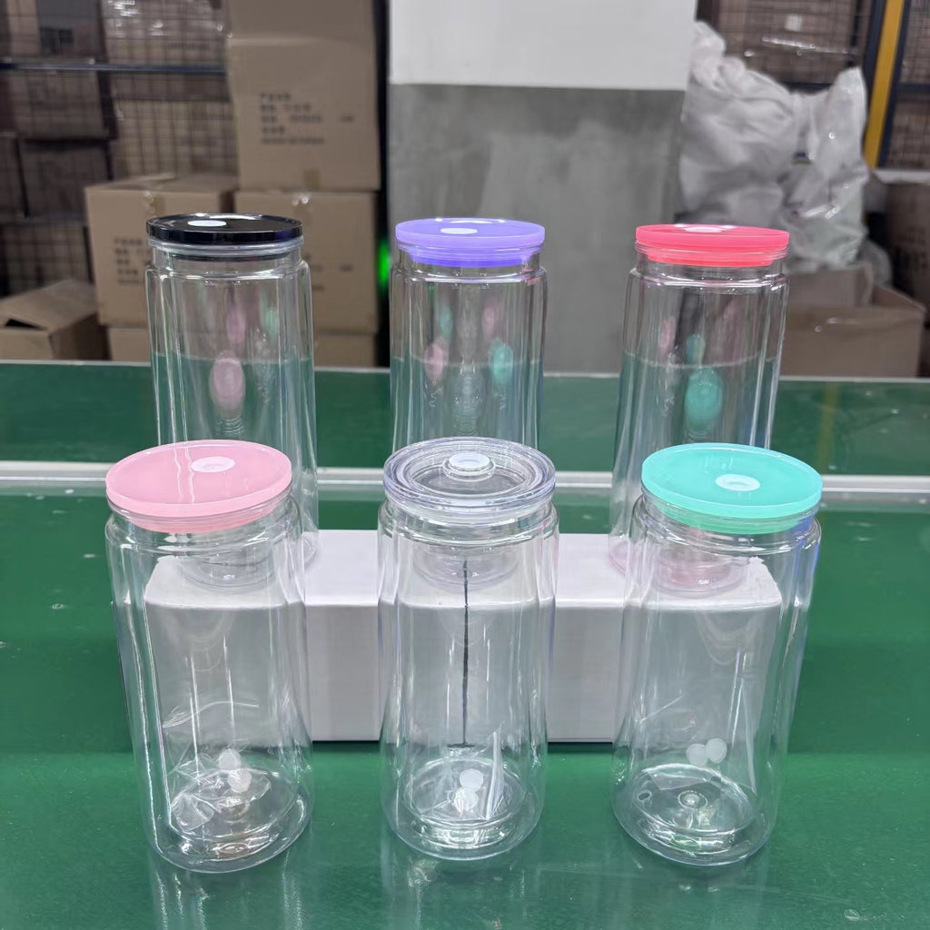 25 Pack USA Warehouse Double-layer plastic snow globe with 16oz inside 20oz-USDM