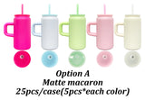 25 Pack China warehouse blank sublimation kids 16oz stainless steel can with handle