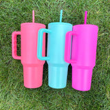 25 Pack USA Warehouse Blank Sublimation H3.0 40oz Travel Mugs With Handle And Straw-USDM