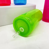 50 Pack USA Warehouse 16oz Bright Neon Color Plastic Can Same Size As Glass Can For UV DTF Wraps