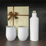 12 Sets China Warehouse Christmas Gifts Wine Tumbler And Bottle Gifts Set With Box