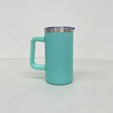 20 Pack USA Warehouse Blank Sublimation 20oz Coffee Mugs with Removable Plastic Handle