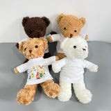 50 Pack China Warehouse Lovely teddy bears with removable blank sublimation t-shirts-CNCC