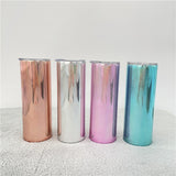 20oz magic mirror sublimation straight tumblers skinny tumblers for subliamtion