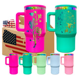 25 Pack USA Warehouse 20oz Kids Stainless Steel Tumblers with Leak Proof Straw Lids Rainbow Underneath Power Coated Tumblers for Laser Engraving(PRE-ORDER)