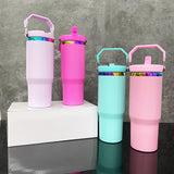 20 Pack USA Warehouse 30oz mirror rainbow plated 30oz flip top water bottle for sublimation and laser engrave-USCC