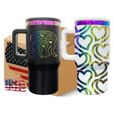 25 Pack USA Warehouse 20oz Kids Stainless Steel Tumblers with Leak Proof Straw Lids Rainbow Underneath Power Coated Tumblers for Laser Engraving(PRE-ORDER)