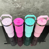 20 Pack USA Warehouse 30oz mirror rainbow plated 30oz flip top water bottle for sublimation and laser engrave-USCC