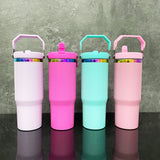 20 Pack USA Warehouse 30oz mirror rainbow plated 30oz flip top water bottle for sublimation and laser engrave-USCC