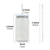 60 Pack China Warehouse Clear 16oz 20oz acrylic can plastic can with bamboo lids for vinyl