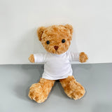 50 Pack China Warehouse Lovely teddy bears with removable blank sublimation t-shirts-CNCC