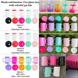 25 Pack China Warehouse Multiple options available 17oz blank sublimation glass mugs for DIY Printing-CNCC