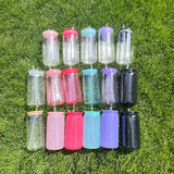 50 Pack China Warehouse version 2.0 same glass shape size macaron color 16oz acrylic can plastic cups for vinyl ---CNDM