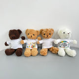 50 Pack China Warehouse Lovely teddy bears with removable blank sublimation t-shirts-CNCC