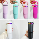 20 Pack USA Warehouse 30oz mirror rainbow plated 30oz flip top water bottle for sublimation and laser engrave-USCC