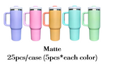 G127 USA Pre Sale 40oz Matte Macaron Color H2.0 Sublimation Travel Tumblers for DIY Printing _USCC