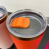 25 Pack China Warehouse Bright Colors 20oz Copper Powder Coat Coffee Yeti Stainless Steel Tumbler with Magnetic Lid for Laser Engraving