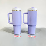 G127 USA Pre Sale 40oz Matte Macaron Color H2.0 Sublimation Travel Tumblers for DIY Printing _USCC