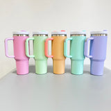 G127 USA Pre Sale 40oz Matte Macaron Color H2.0 Sublimation Travel Tumblers for DIY Printing _USCC