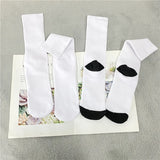 100 Pack China warehouse 9-12 And 10-13 Women And Mens White Blank Sublimation Polyester Socks