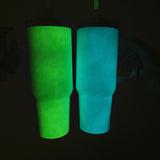 H2.0 40oz glow in dark tumblers with glow in dark straws change blue and green color for sublimation-USCC