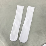 100 Pack China warehouse 9-12 And 10-13 Women And Mens White Blank Sublimation Polyester Socks