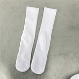 100 Pack China warehouse 9-12 And 10-13 Women And Mens White Blank Sublimation Polyester Socks